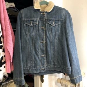 Kim Rogers Denim Sherpa jacket